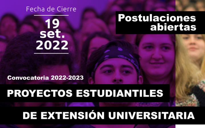 Convocatoria a Proyectos Estudiantiles de Extensión Universitaria 2022 ...